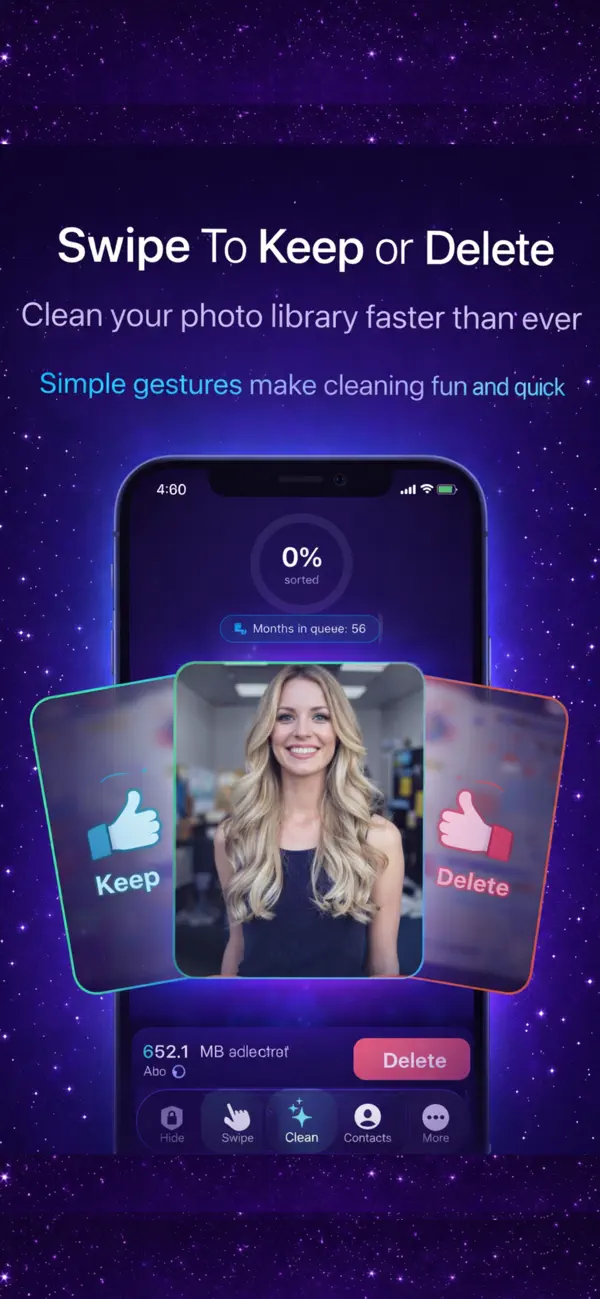 #3. CleanVault Photo Cleaner+Vault (iOS) De: Dinesh Reddy Vatti