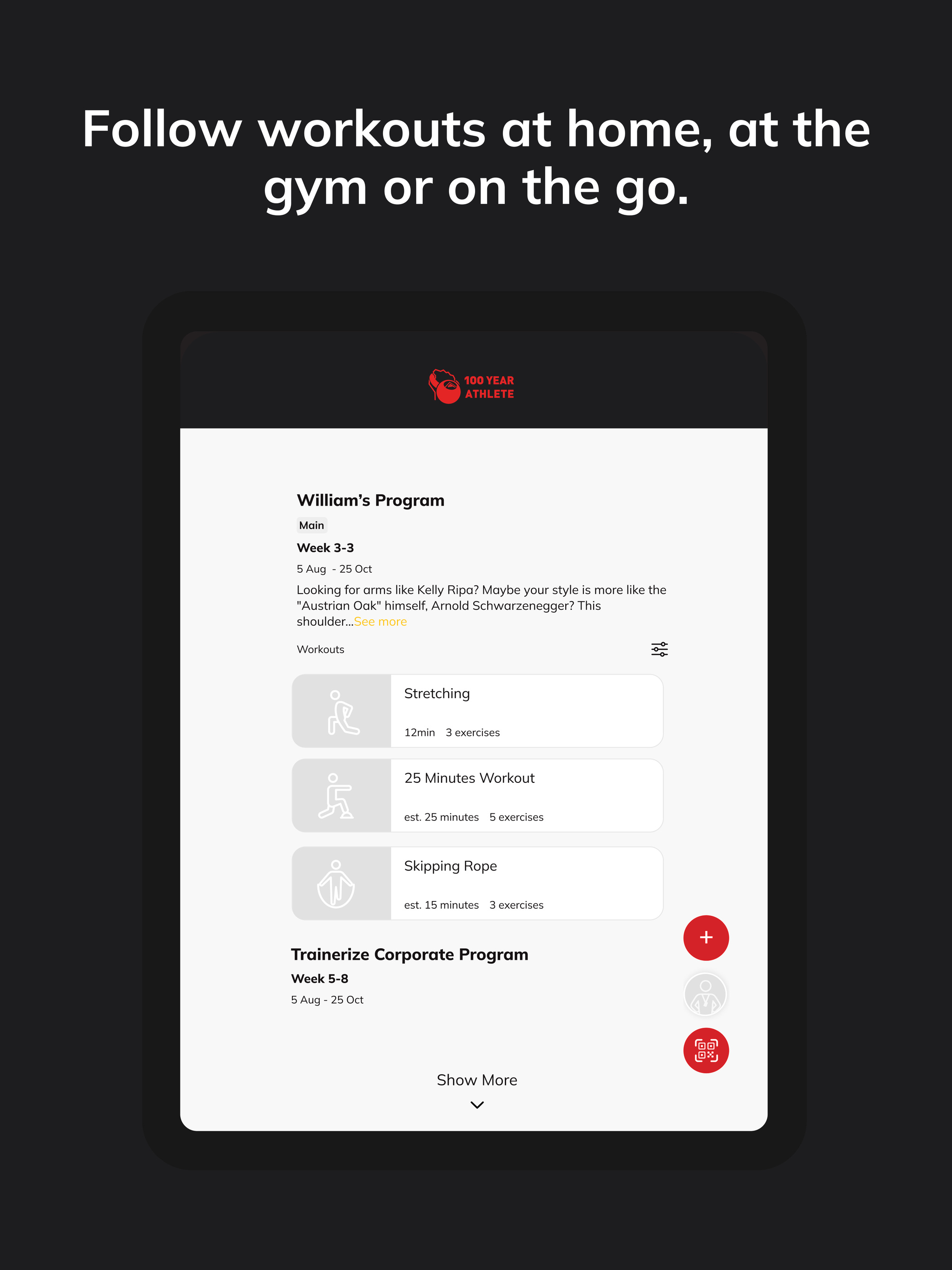 100 Year Athlete App