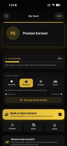 BlackBook - Personal CRM screenshot