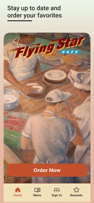Flying Star Cafe Ordering app screenshot 1
