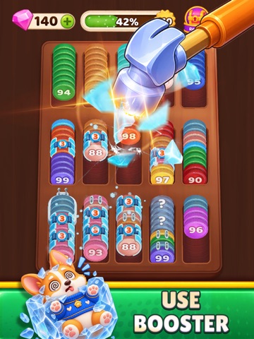 Coin Sort Merge Puzzle iPad screenshot