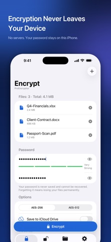 ProEncryptor: File Encryption Screenshot 1 of 4
