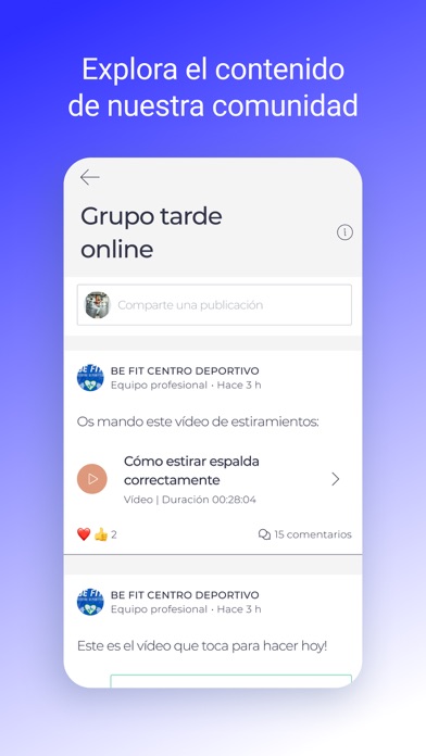 BE FIT CENTRO DEPORTIVO Screenshot