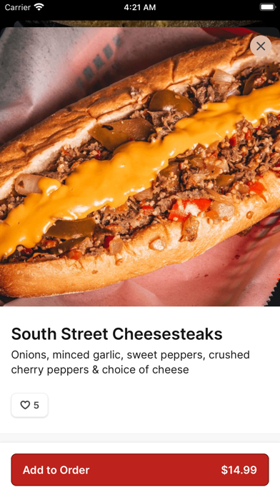 Old School Philly Cheesesteaks Screenshot
