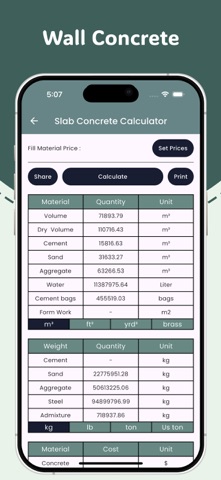 Concrete Calculator 2025 のスクリーンショット