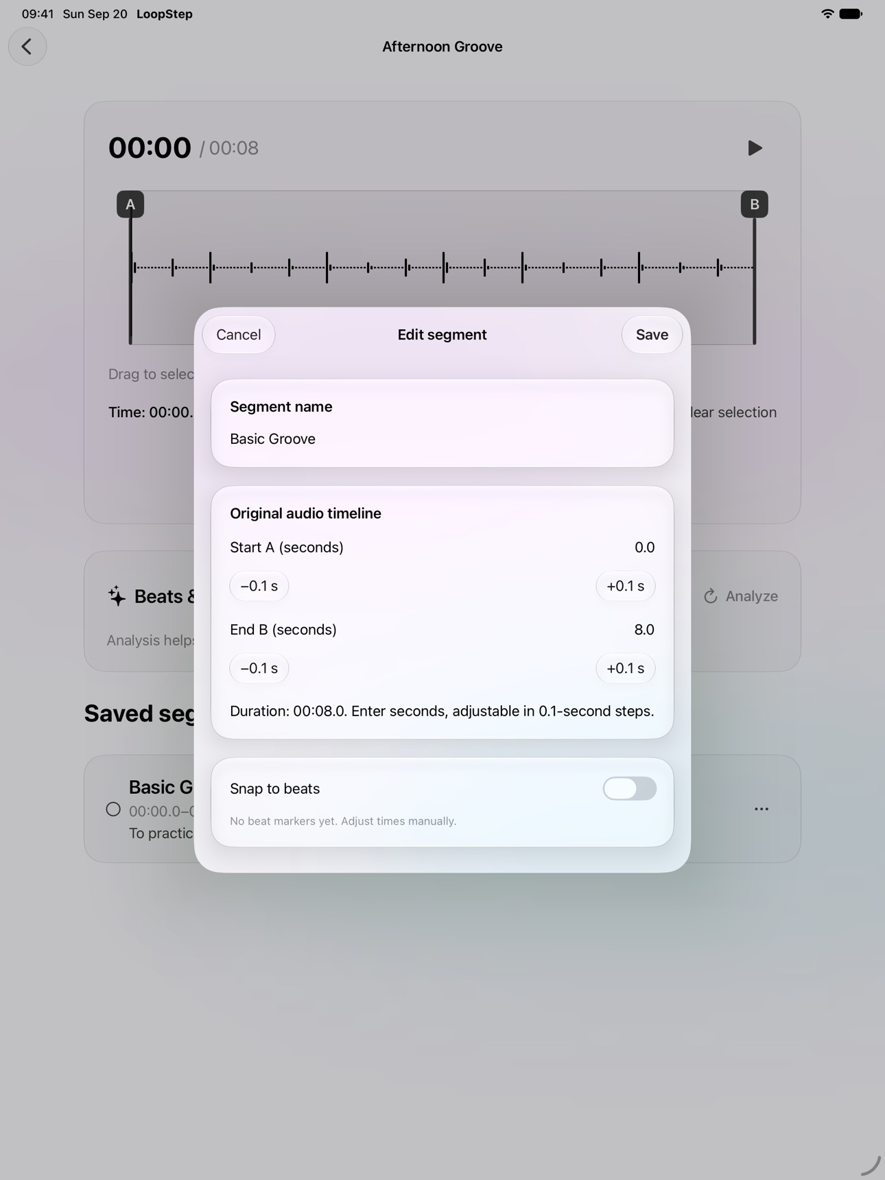 Screenshot 8 of LoopStep: Slow & Loop Audio