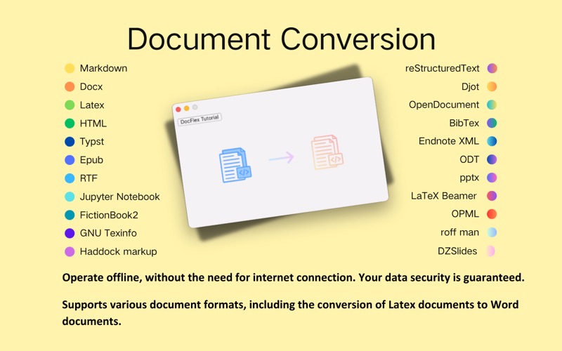 DocFlex - Document conversion app screenshot
