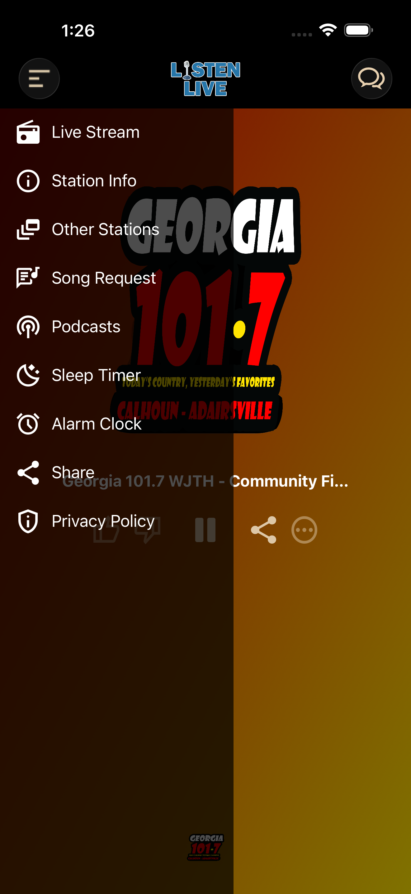 Georgia 101.7 WJTH screenshot 3