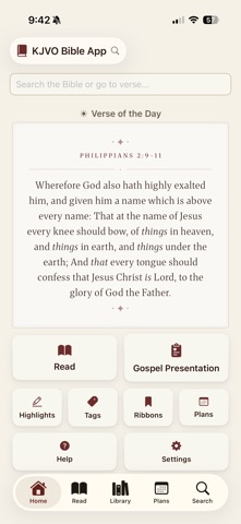 KJV Only Bible App screenshot