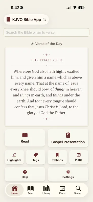 KJV Only Bible App screenshot 1 of 10