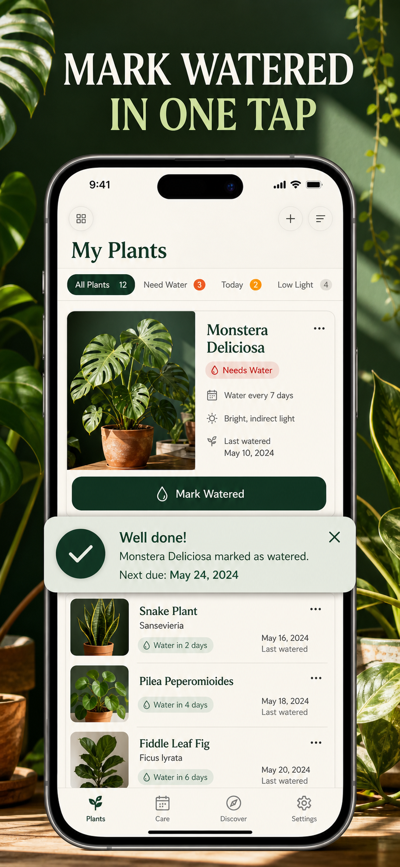 Plant Care: Watering Tracker screenshot 3