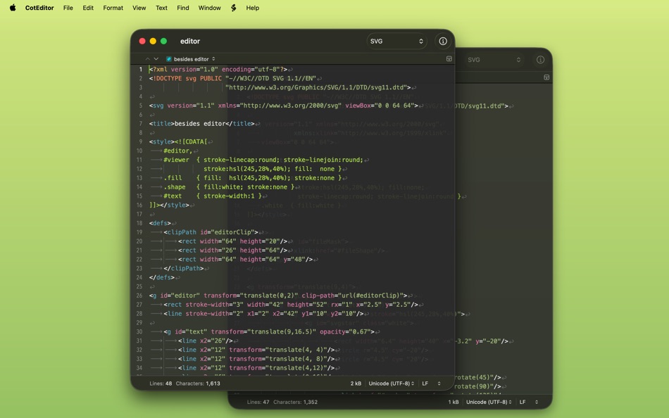 #4. CotEditor (macOS) By: Mineko IMANISHI
