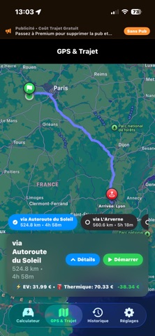 Coût Trajet Screenshot 4 of 9