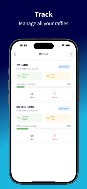 Easy Raffle: Names and Numbers screenshot 2