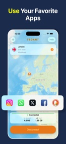 Tegant VPN • Unlimited Proxy screenshot