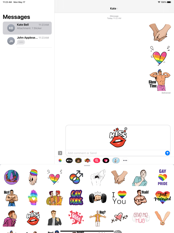 Screenshot #6 pour Pride Gay Guy Stickers