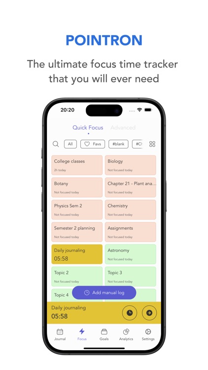 Pointron - Focus time tracker