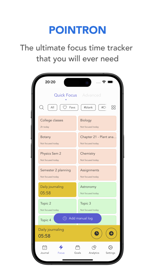 #1. Pointron - Focus time tracker (macOS) 由: Blank labs private limited