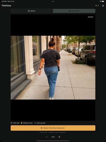 FilmTone AI - Cinematic Looks iPad screenshot