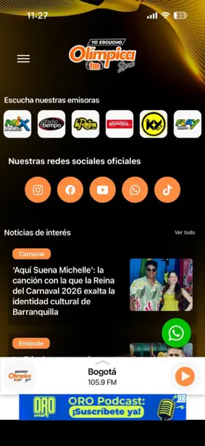 Emisora Olímpica Stereo screenshot 2