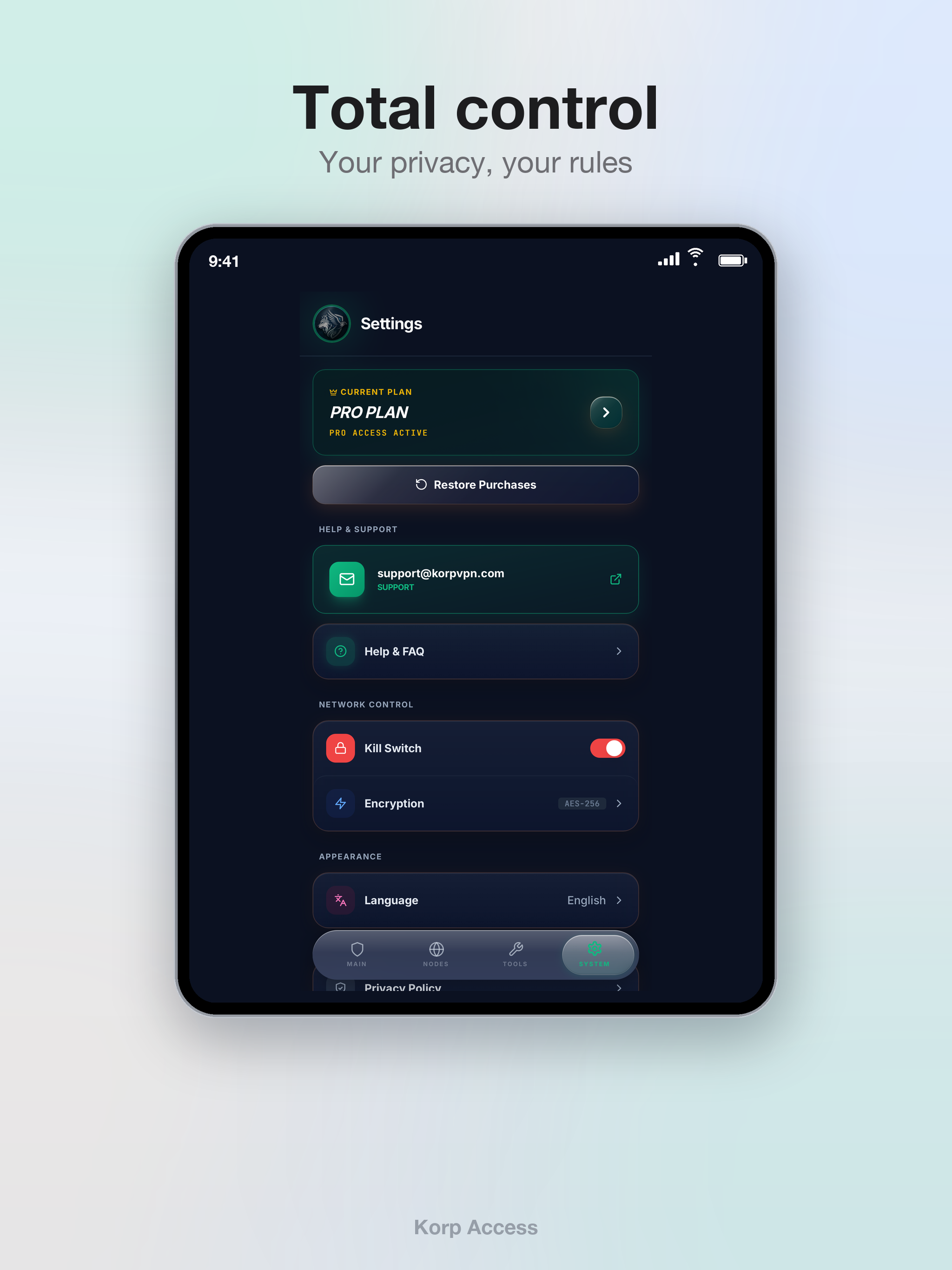 KORP VPN screenshot 14