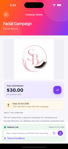 Tranding App screenshot