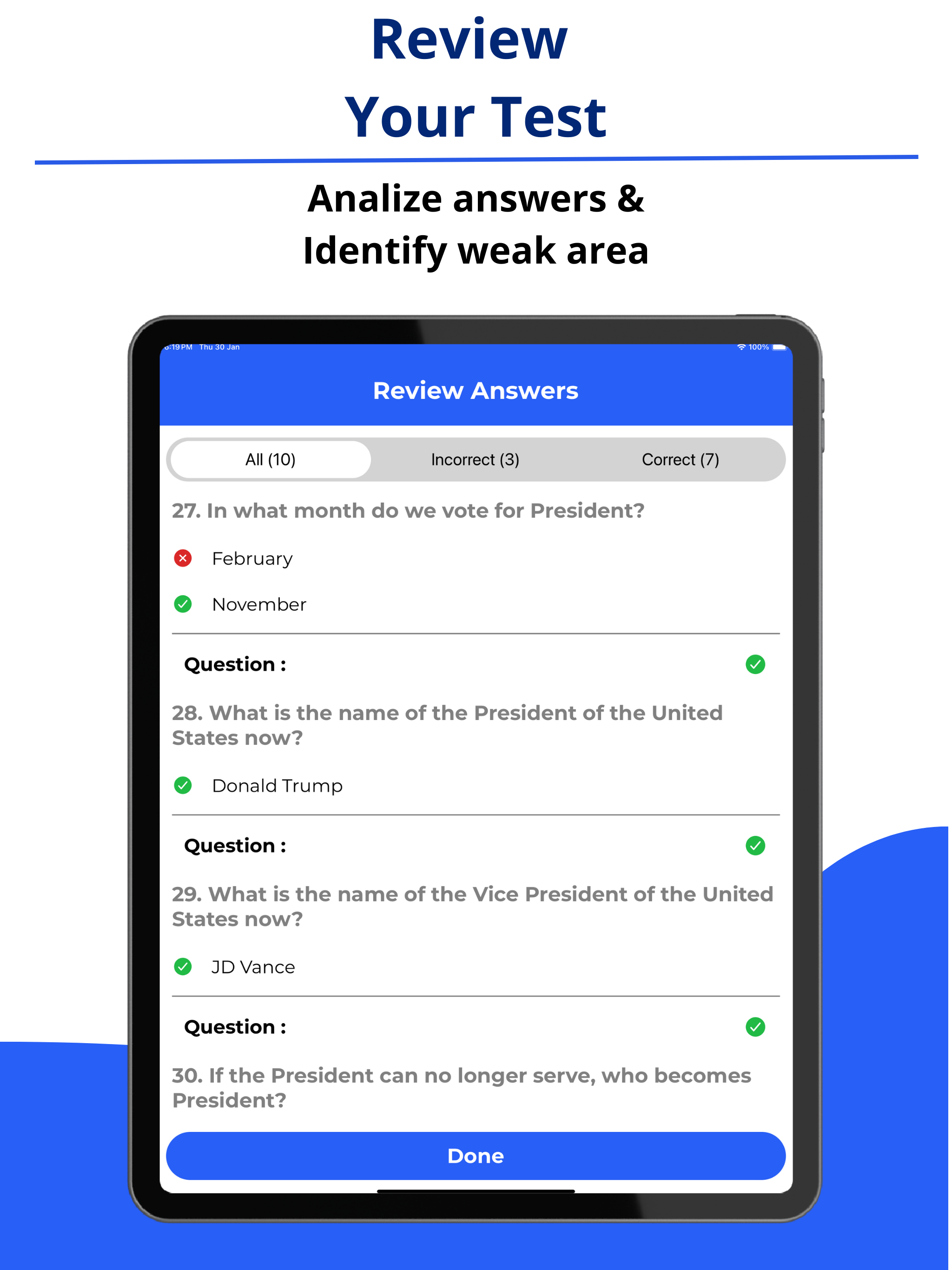 US Citizenship Prep Test 2025 screenshot 15