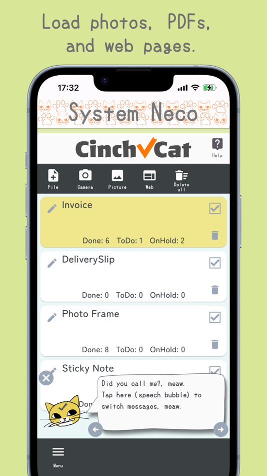 #6. CinchCat - ToDo List (iOS) 게시자: Noboru Ishikawa