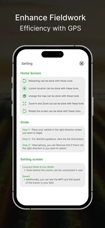 Tractor Field Navigator GPS screenshot 7 of 7