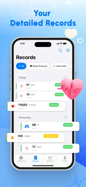 Blood Pressure Log & Track iPhone screenshot 4