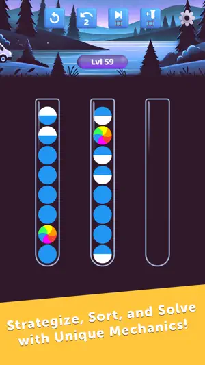 Ball Sort: Bicolor Twist screenshot 3