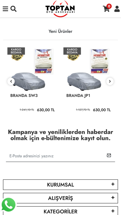 Toptan Oto Aksesuarı Screenshot