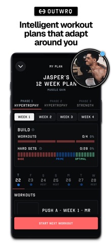 OUTWRQ: Hypertrophy Workouts Screenshot 1 of 5