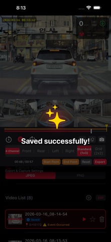 RedDot - 4CH Dashcam Viewer Screenshot 9 of 9