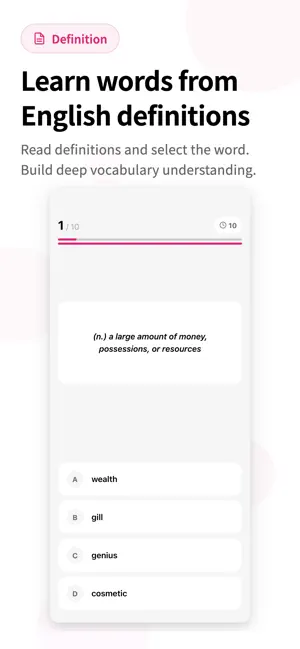 Eiken Pre-1 2800 Vocabulary screenshot 1