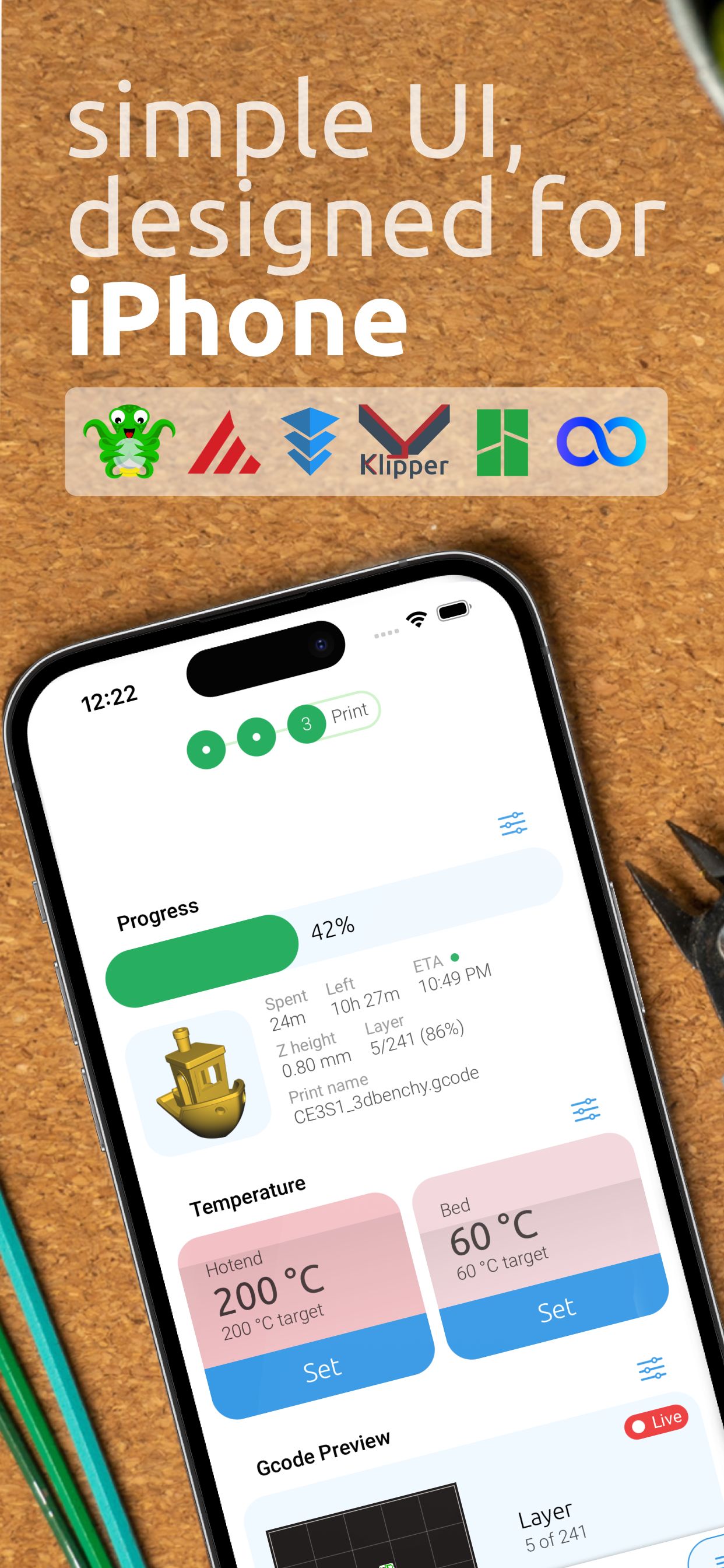 OctoApp for OctoPrint/Klipper
