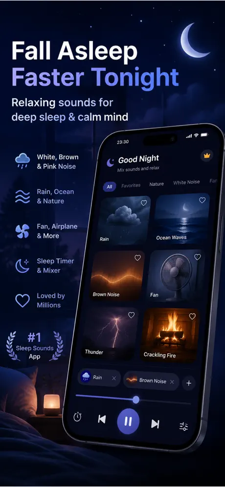 白噪音助眠：深度睡眠声音 应用截图