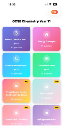 Chemistry Y11 iPhone screenshot