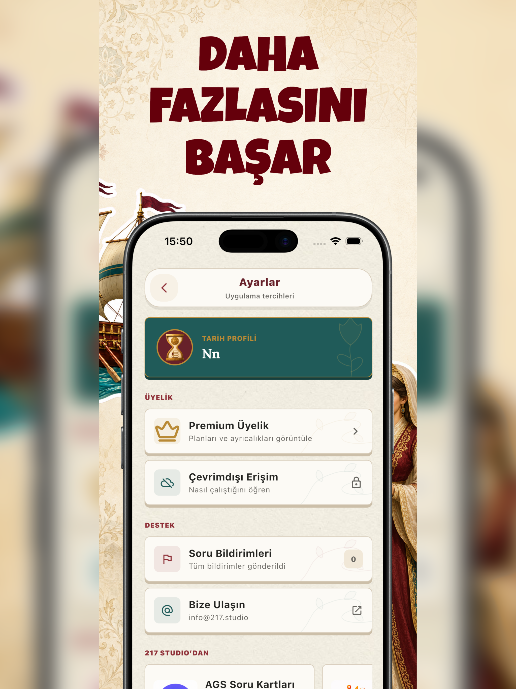 KPSS AGS: Tarih Soru Kartları screenshot 10