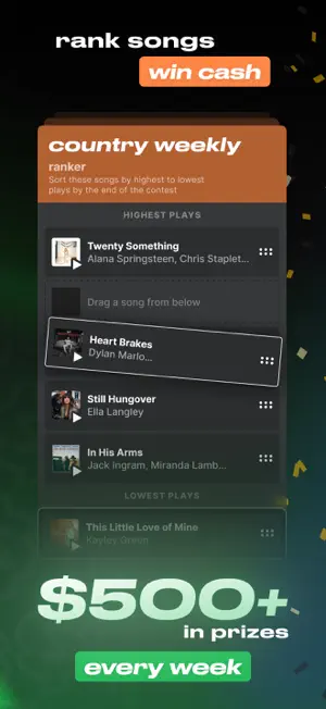 SongPicks: Music Cash Contests screenshot 2