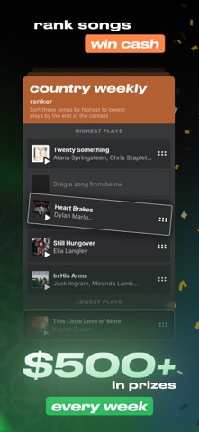 SongPicks: Music Cash Contests screenshot