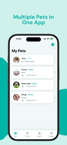 Pet finder: Find by QR Tag ID iPhone screenshot