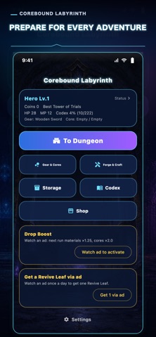 Corebound Labyrinth RPG Screenshot 9 of 9