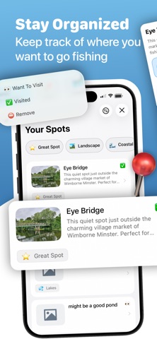Fishing Spots: Location Map screenshot