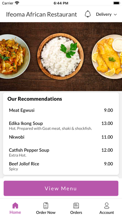 Ifeoma African Restaurant Screenshot