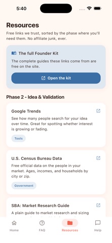 Founder Kit: Start a Business Screenshot 4 of 6