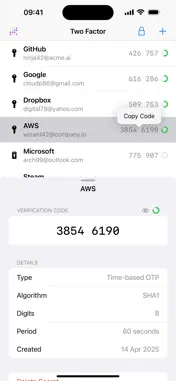 Two Factor: Authenticator screenshot 2
