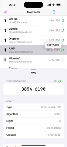 Two Factor: Authenticator Screenshot 2 of 4