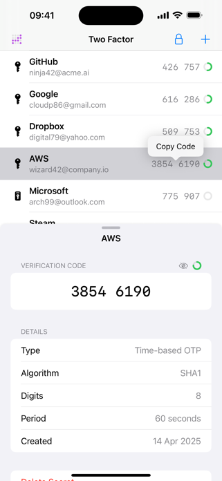 Two Factor: Authenticator Screenshot 2 of 4