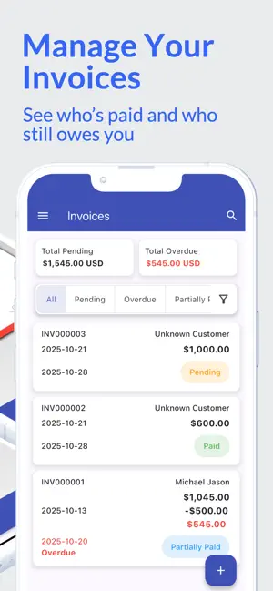 My Invoices: Create invoices screenshot 3